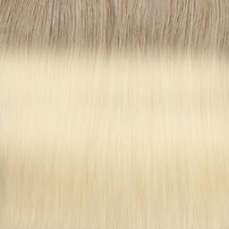 Clip-in Ponytail Ponytail made of real hair O7.3/10.8 Cendre Ash Blond Ombre 40 cm