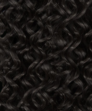 Hair Weft Bouncy Curls 1.0 Black 60 cm