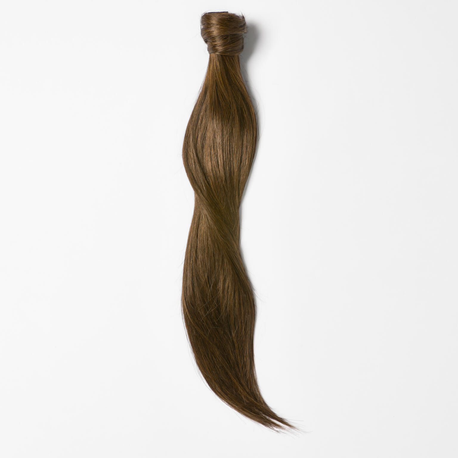 Sleek Clip-in Ponytail Made of real hair 5.0 Brown 40 cm