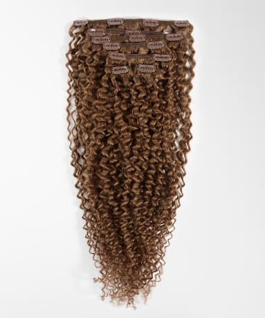 Clip-on set Spiral Curls 7 pieces 5.0 Brown 60 cm