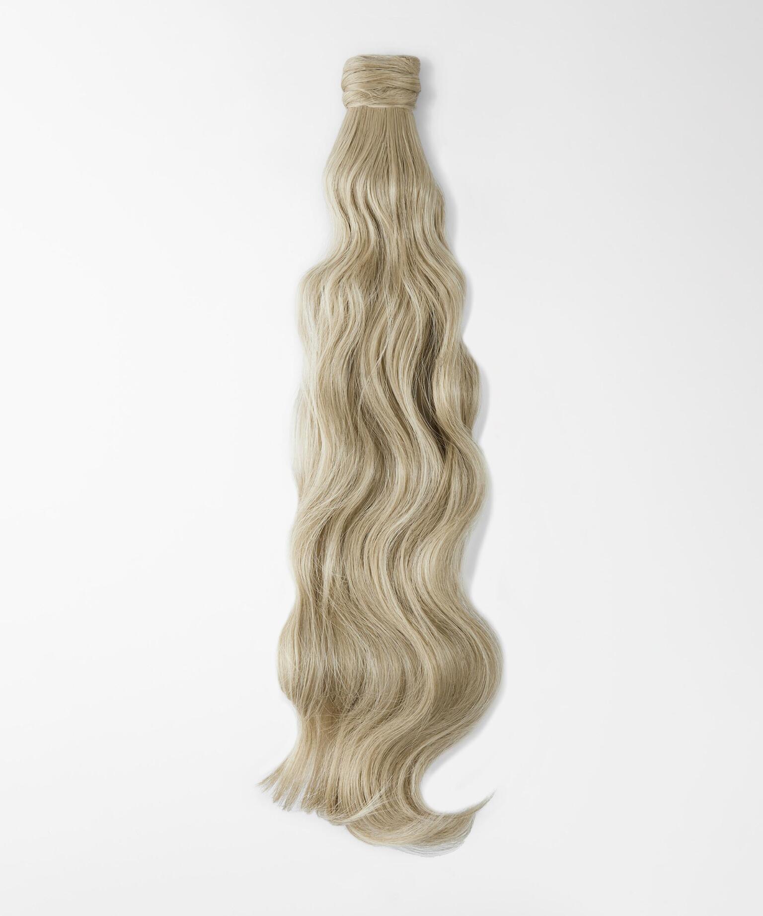 Fibre Clip-in Ponytail Beach Wave, Vegansk hår  10.7 Light Grey 40 cm