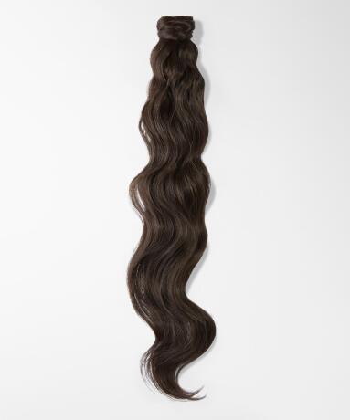 Fibre Clip-in Ponytail Beach Wave, Veganes Haar 2.3 Chocolate Brown 40 cm