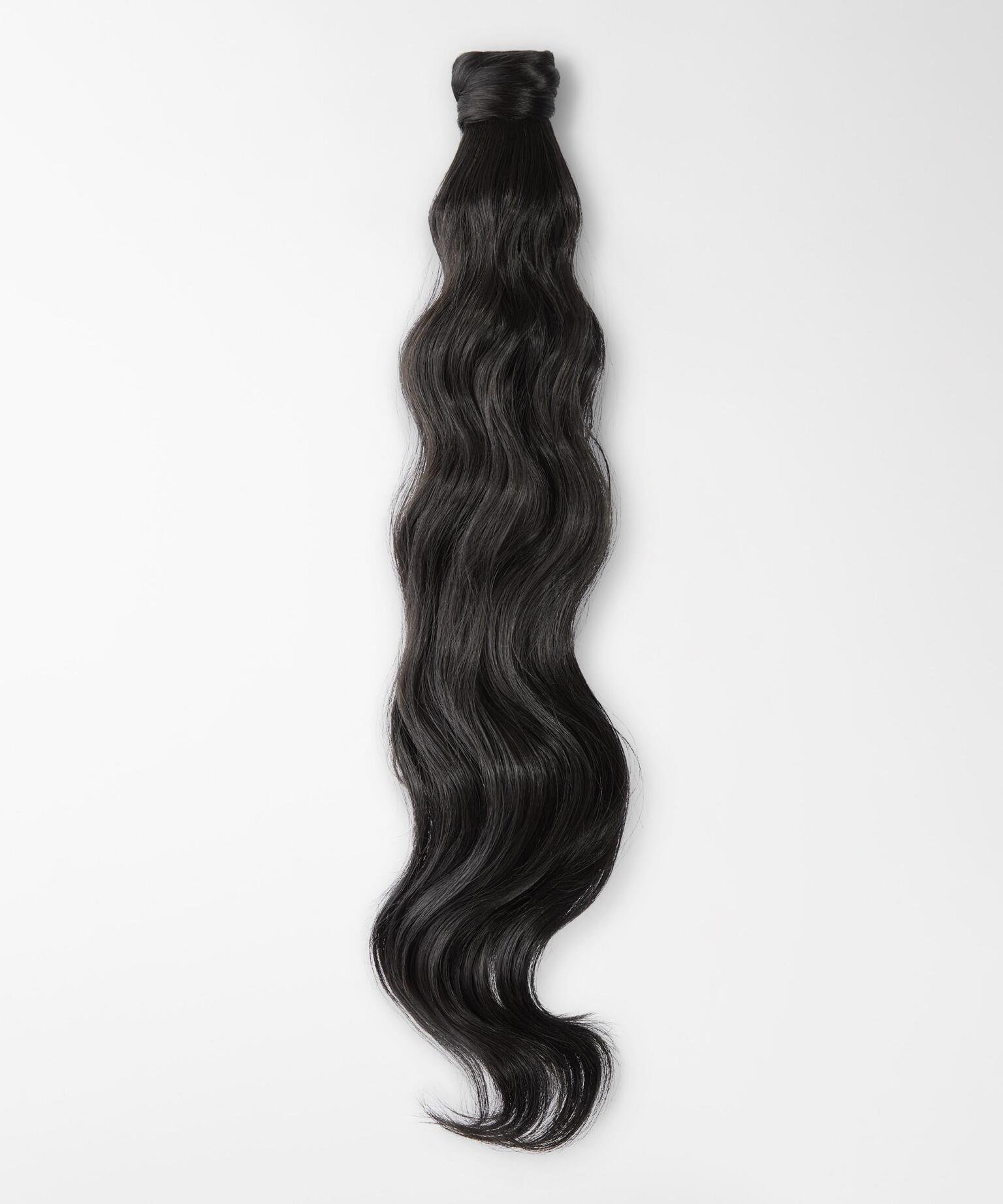 Fibre Clip-in Ponytail Beach Wave, Veganes Haar 1.0 Black 50 cm