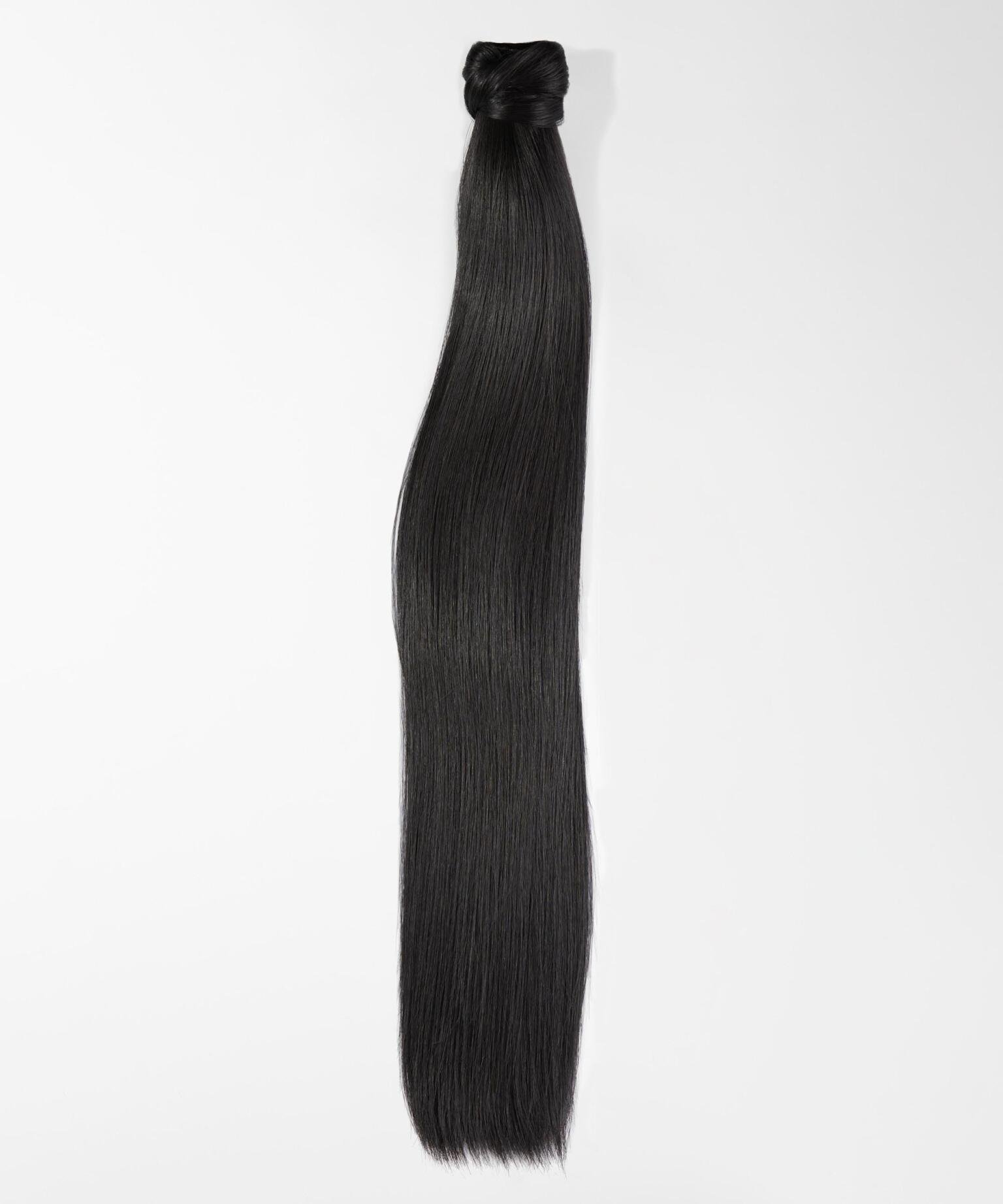 Fibre Clip-in Ponytail Fremstillet af vegansk hår 1.0 Black 40 cm