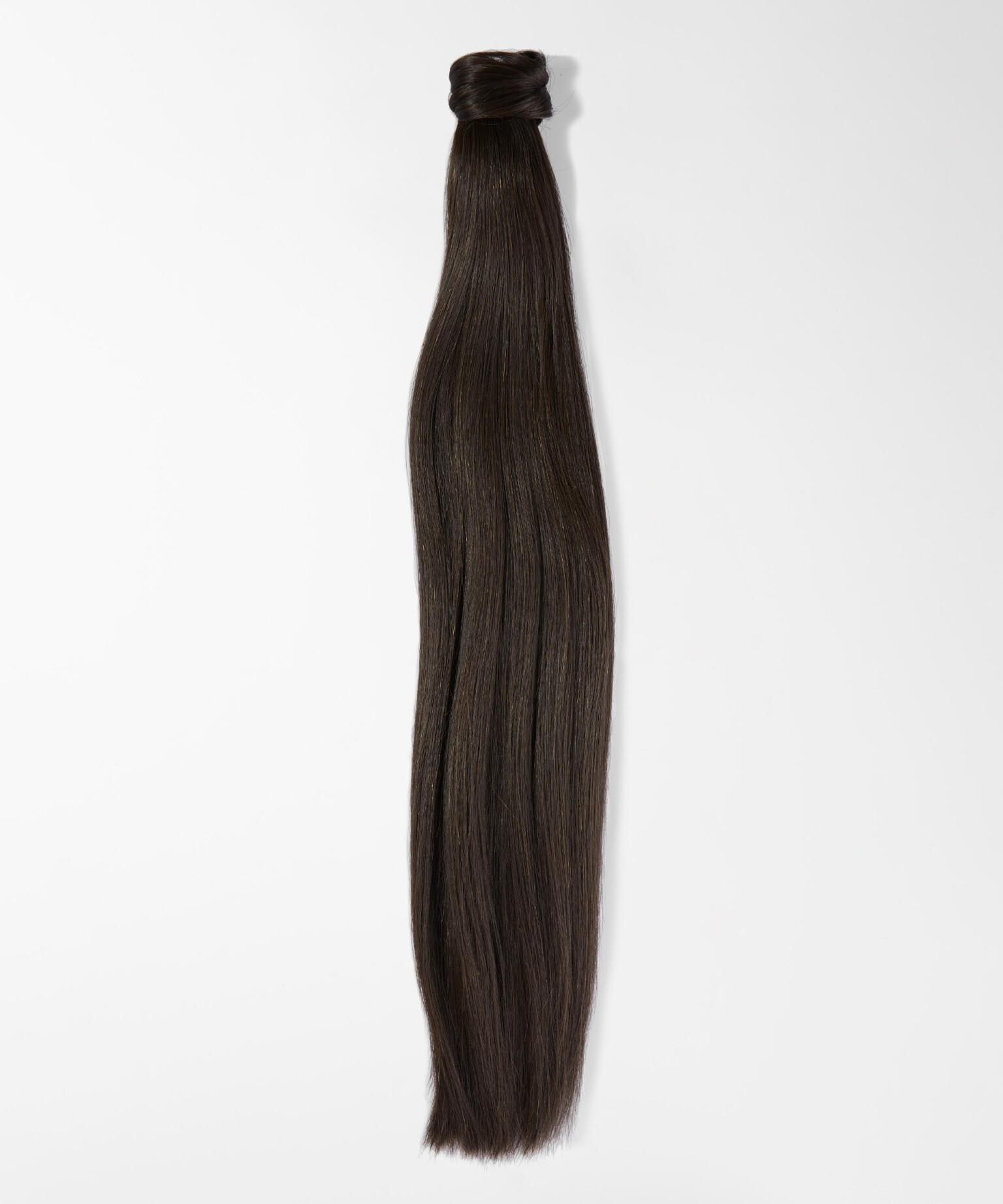 Fibre Clip-in Ponytail Gjord av veganskt hår 2.3 Chocolate Brown 40 cm
