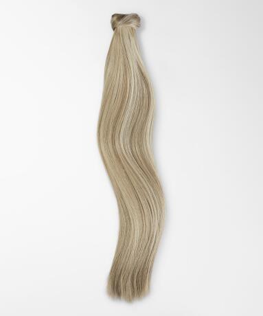Fibre Clip-in Ponytail Gjord av veganskt hår M7.3/10.8 Cendre Ash Blonde Mix 40 cm