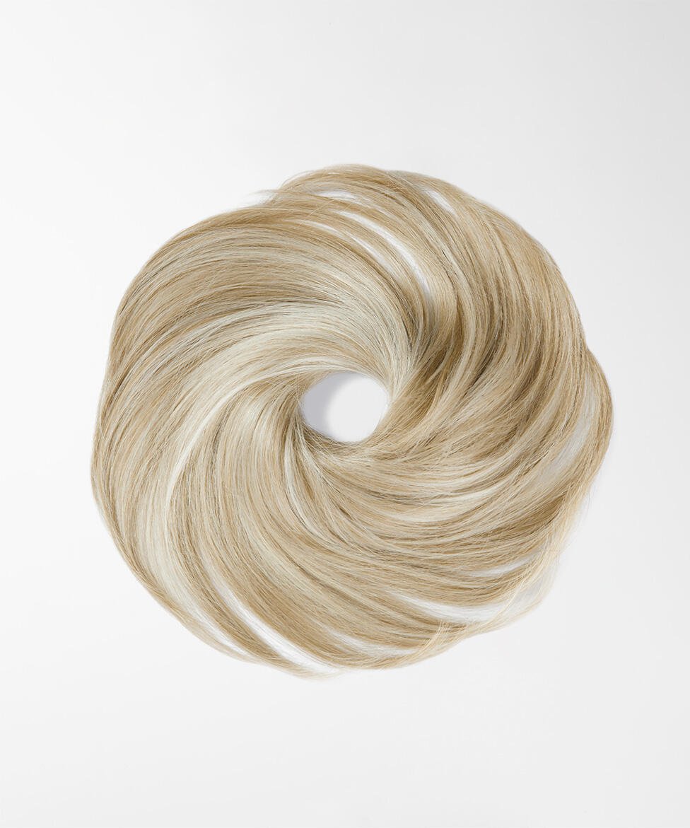 Fibre Hair Scrunchie Made of vegan hair M7.3/10.8 Cendre Ash Blonde Mix