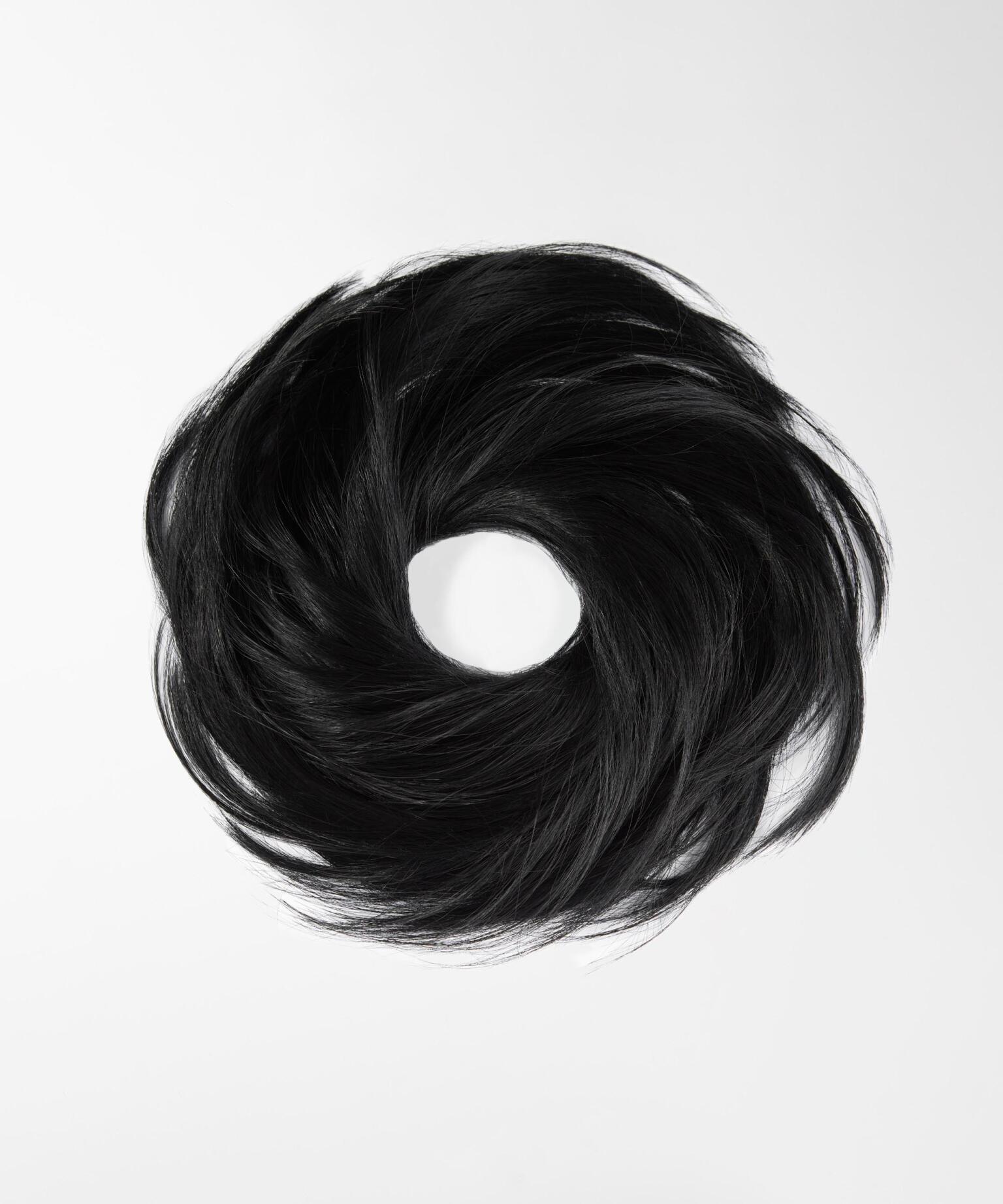 Fibre Hair Scrunchie Valmistettu vegaanisista hiuksista 1.0 Black
