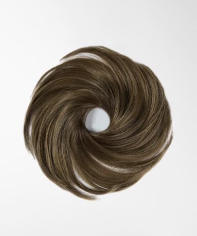 Fibre Hair Scrunchie Valmistettu vegaanisista hiuksista B2.3/5.0 Hazelnut Caramel Balayage