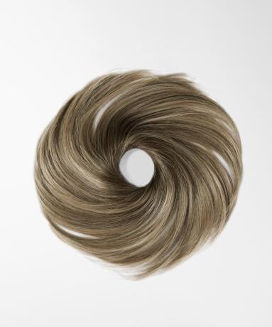 Fibre Hair Scrunchie Made of vegan hair B2.6/10.7 Dark Ashy Blonde Balayage
