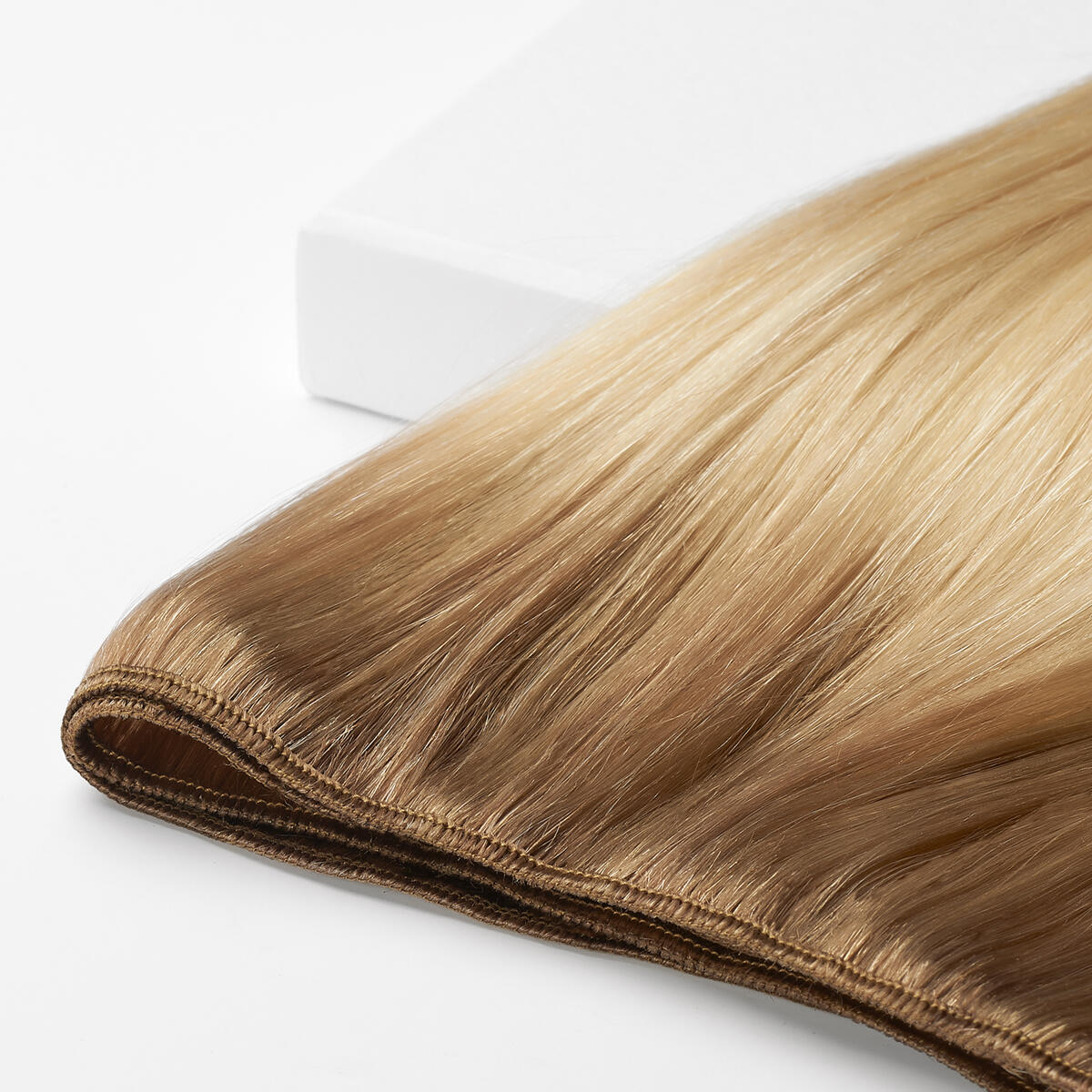 Premium Weft Extensions - Single Layer B7.3/10.10 Cool Platinum Blonde Balayage 60 cm