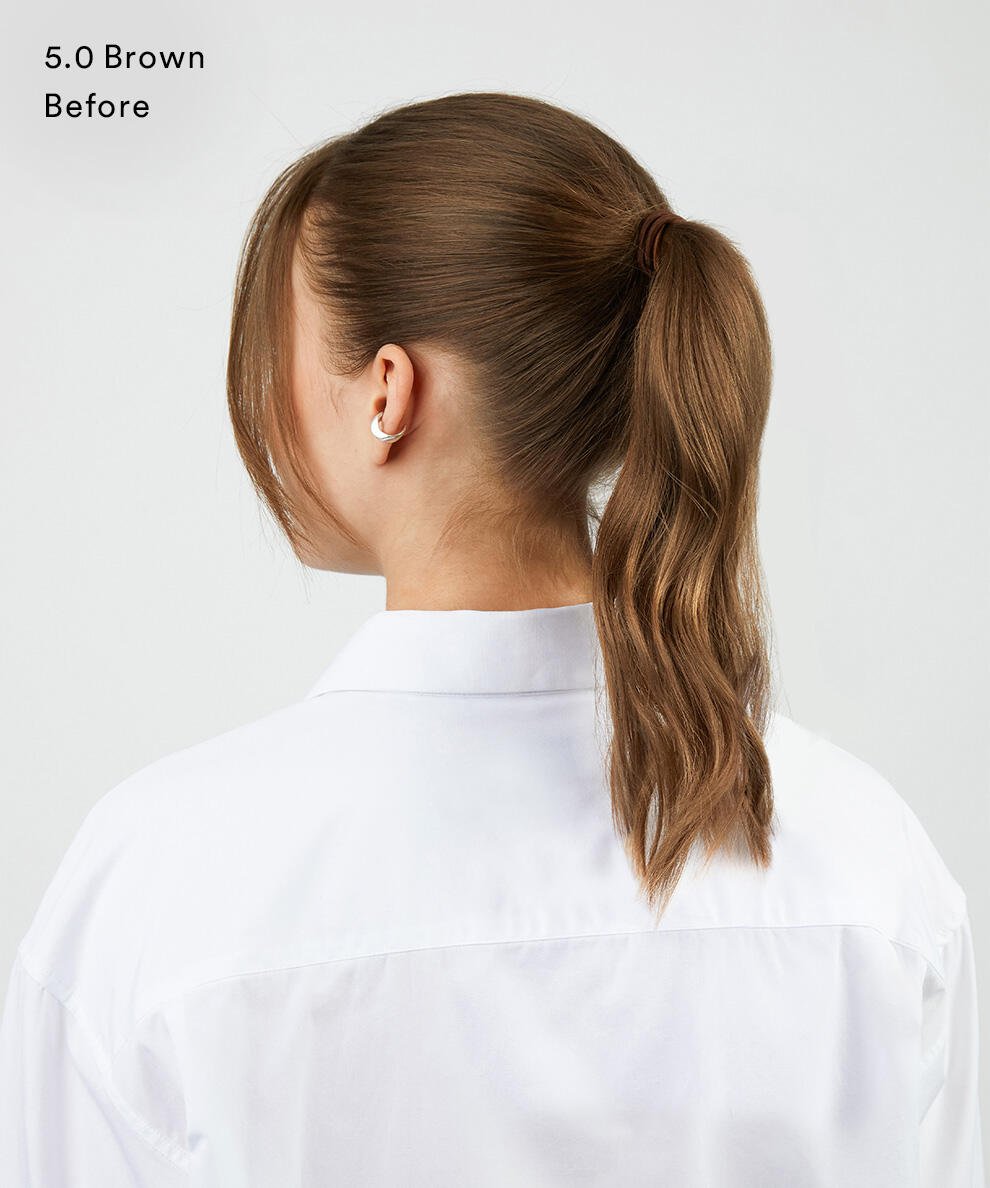 Clip-in Ponytail Made of real hair M2.3/5.0 Chocolate Mix 50 cm