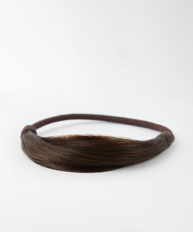 Hair-covered Hair Tie 2.3 Chocolate Brown