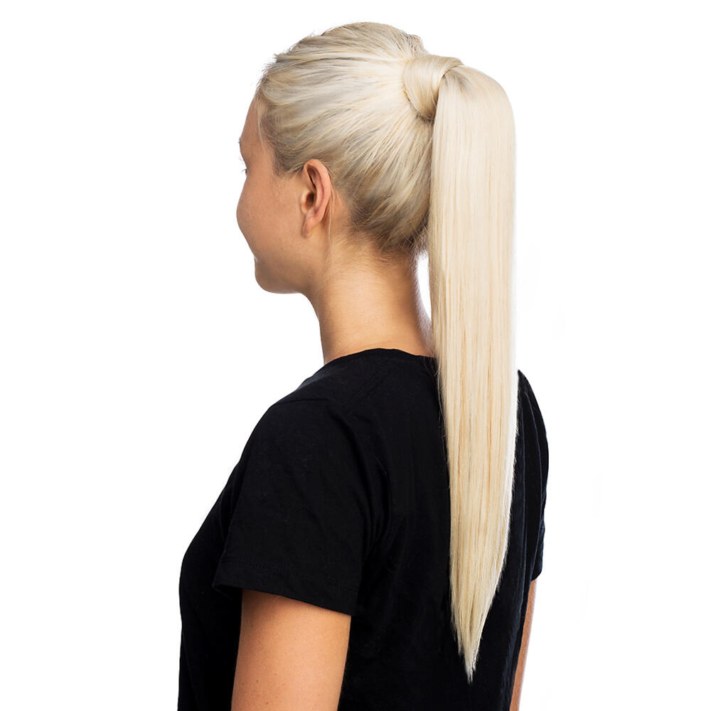 Clip-in Ponytail Made of real hair 1.0 Black 30 cm