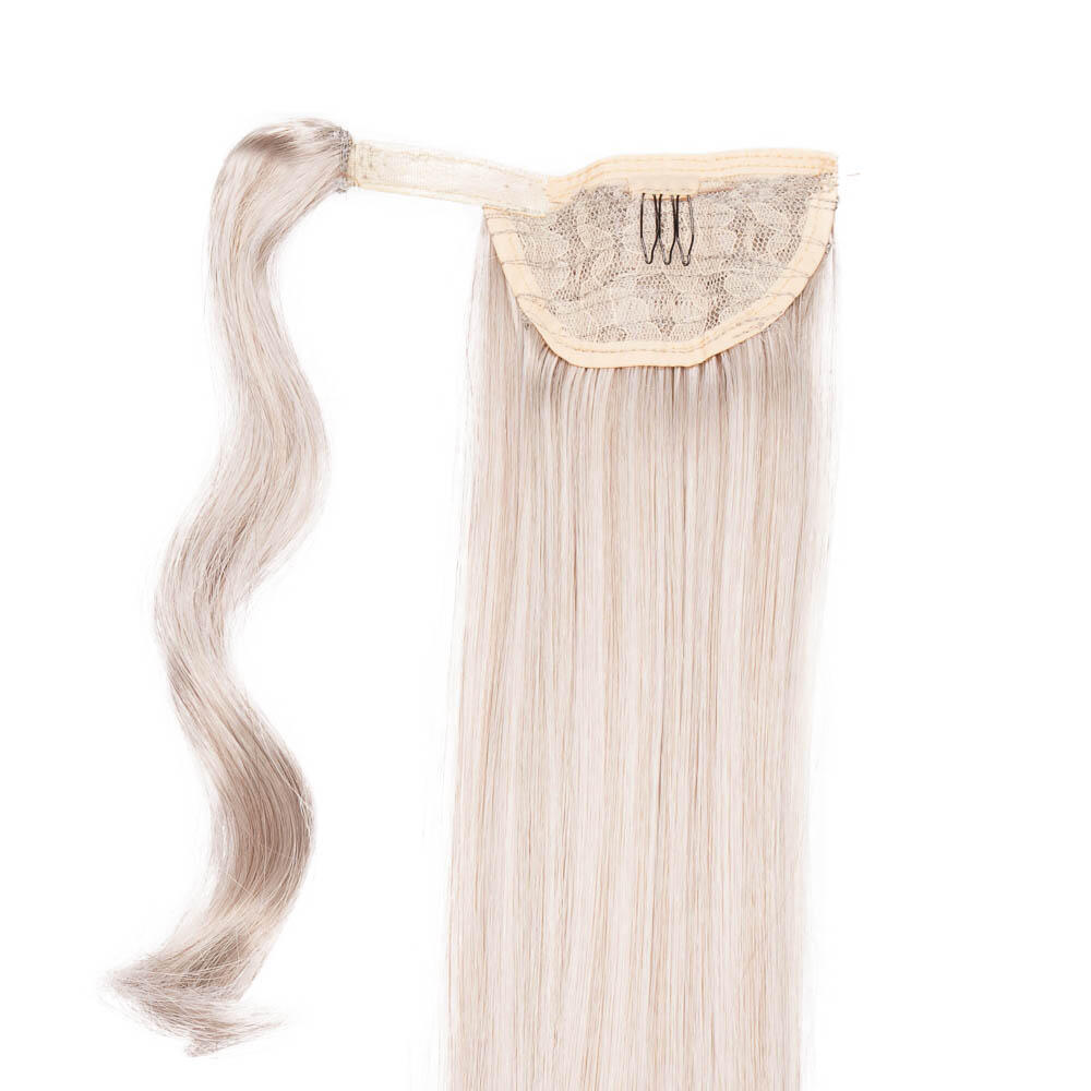 Clip-in Ponytail Synthetic 10.5 Grey 50 cm
