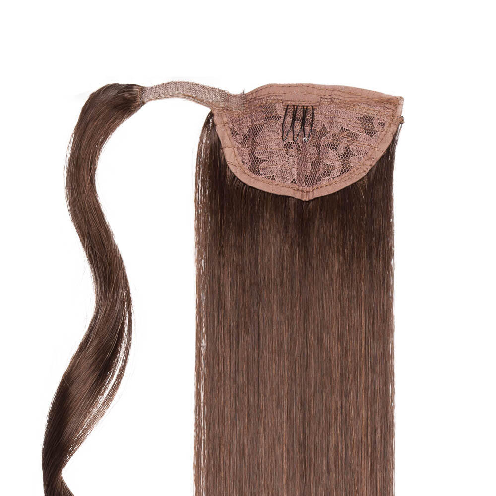 Clip-in Ponytail Synthetic 2.3 Chocolate Brown 50 cm