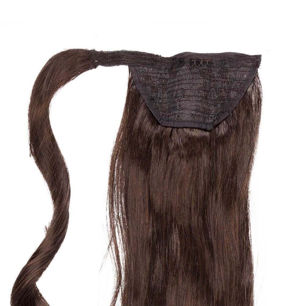 Clip-in Ponytail Synthetic Beach Wave 2.2 Coffee Brown 50 cm