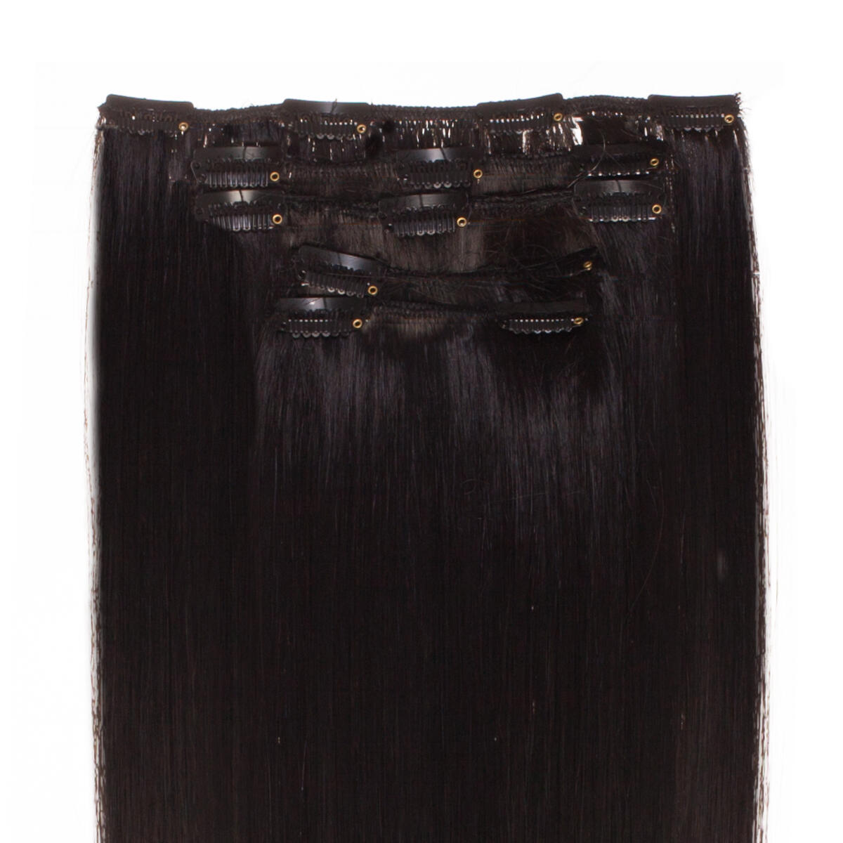 Clip-on set Synthetic 5 pieces 1.2 Black Brown 50 cm