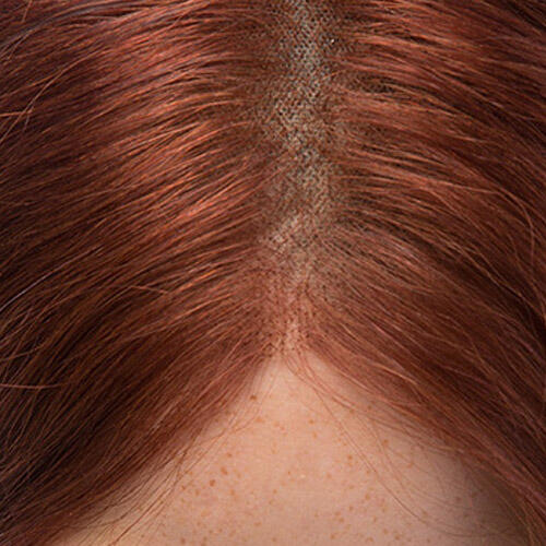 Lace Wig Human Hair 6.13 Mahogany 45 cm