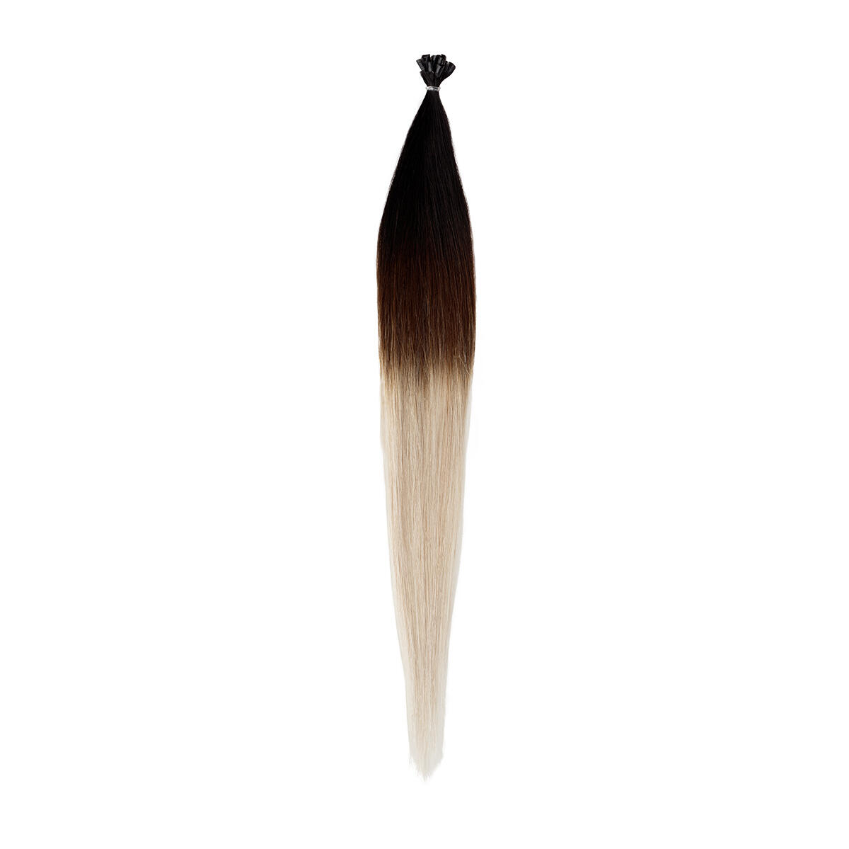 Nail Hair O1.2/99.6 Grey Black Brown Grey Ombre 50 cm