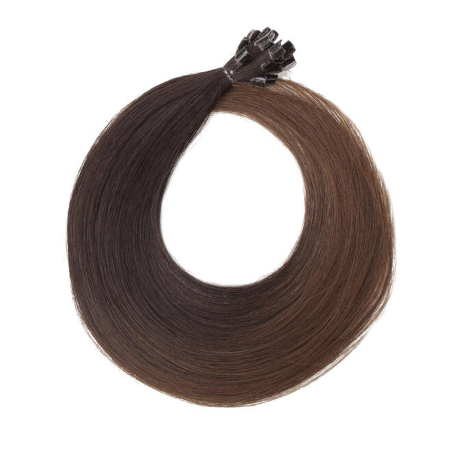Nail Hair Premium O2.3/5.0 Chocolate Brown Ombre 50 cm