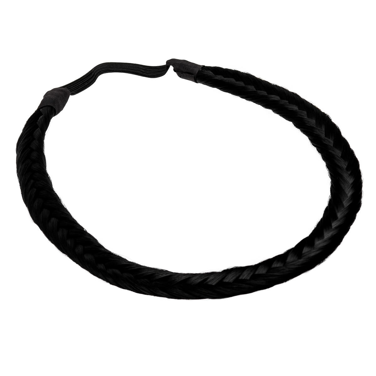 Synthetic Braided Headband 1.0 Black 0 cm