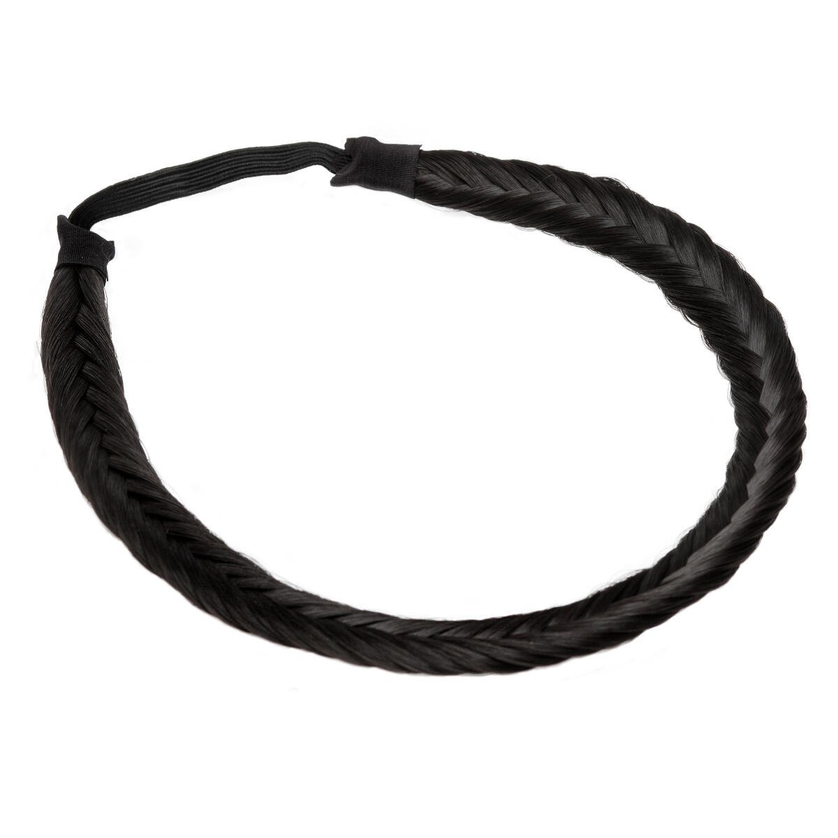 Synthetic Braided Headband 1.2 Black Brown 0 cm