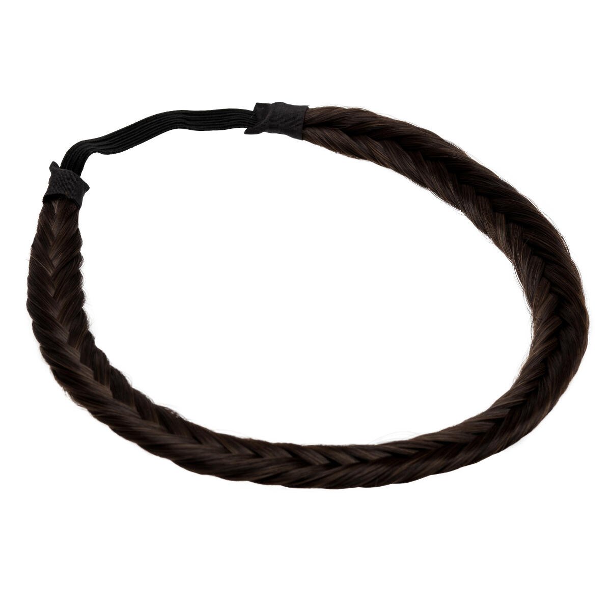 Synthetic Braided Headband 2.3 Chocolate Brown 0 cm