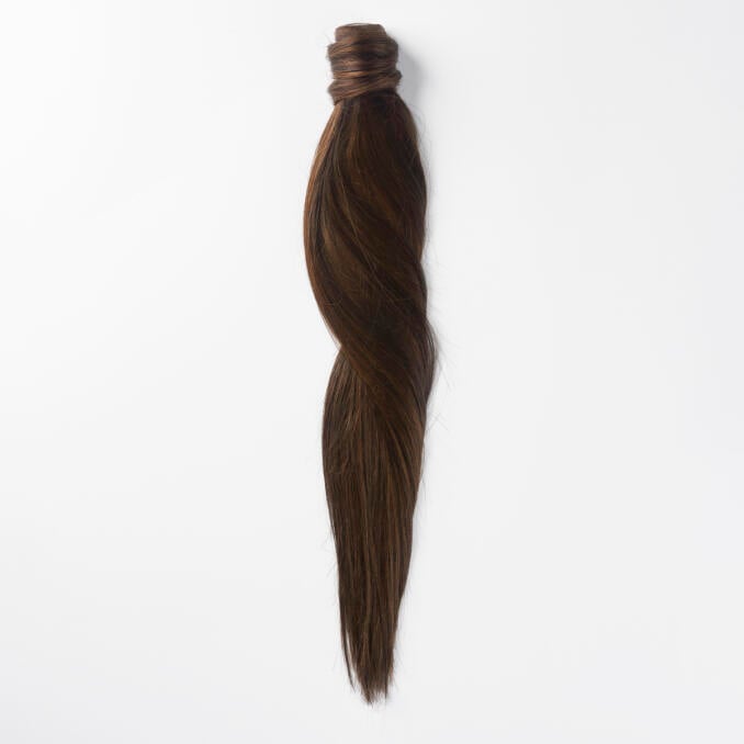 Clip-in Ponytail Ponytail made of real hair C2.0/2.3 Deep Brown Caramel ColorMelt 50 cm