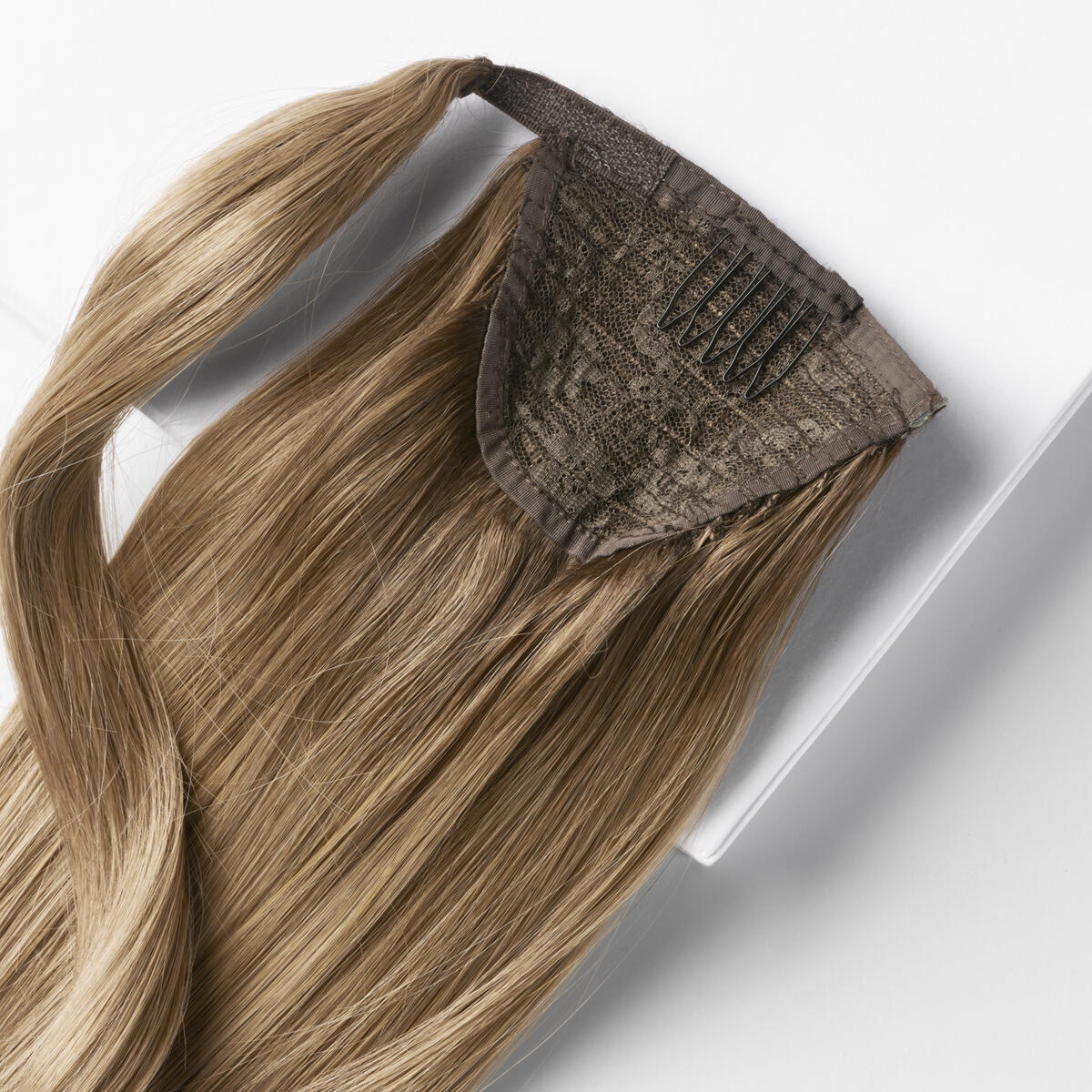 Clip-in Ponytail Ponytail made of real hair C2.0/5.1 Dark Blonde Toffee ColorMelt 50 cm