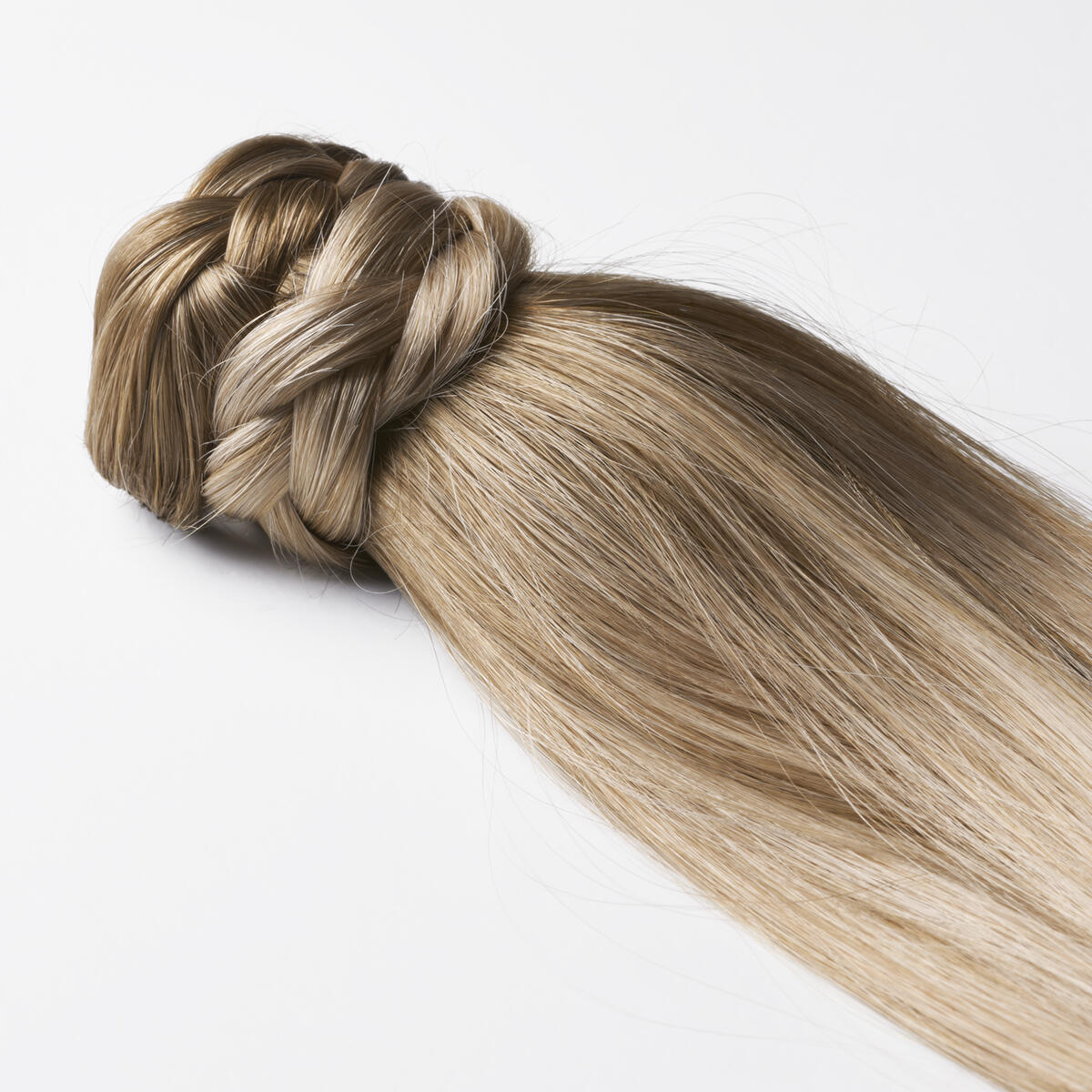 Clip-in Ponytail Made of real hair B5.1/7.3 Brown Ash Blonde Balayage 60 cm
