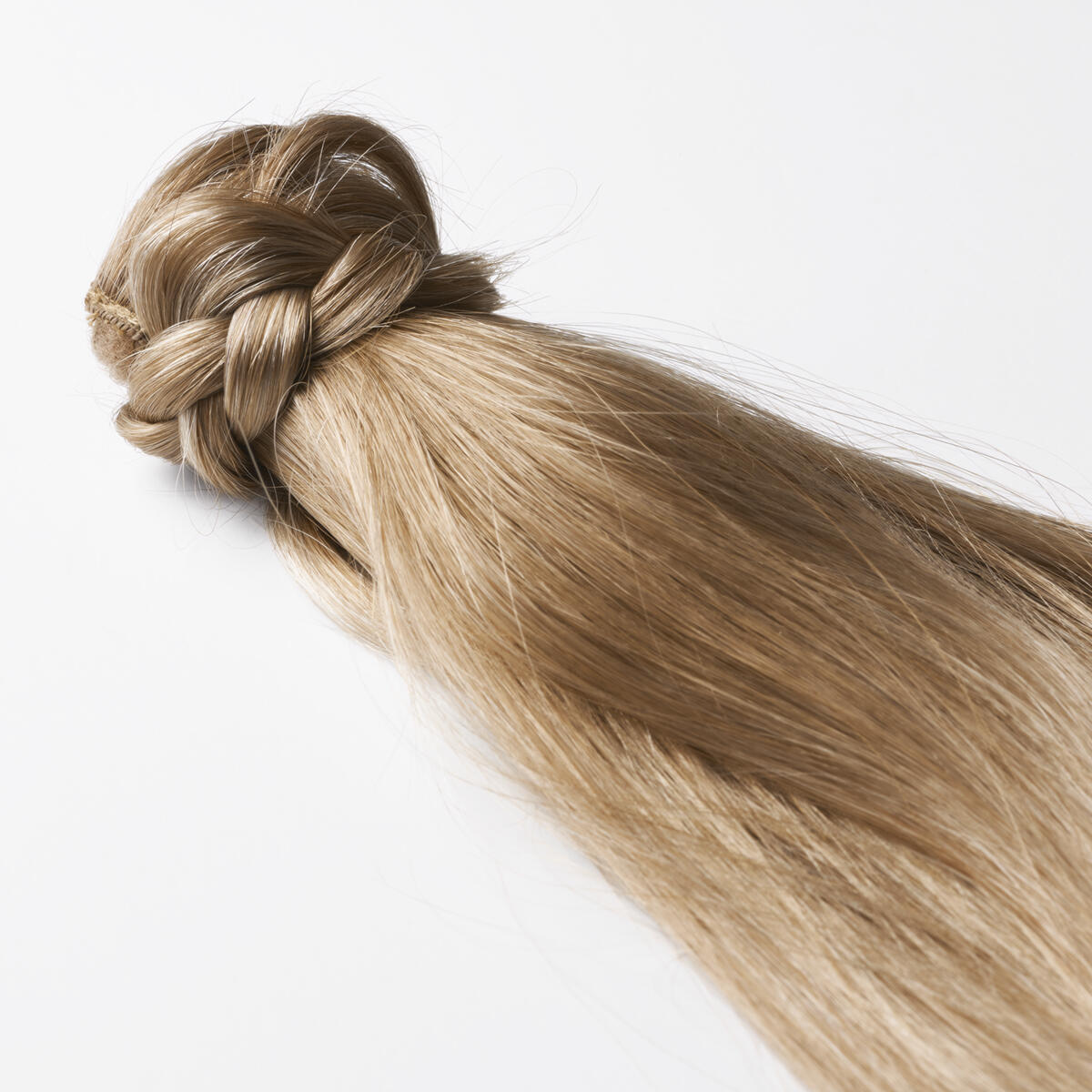 Clip-in Ponytail Made of real hair B5.3/8.0 Champagne Blonde Balayage 30 cm
