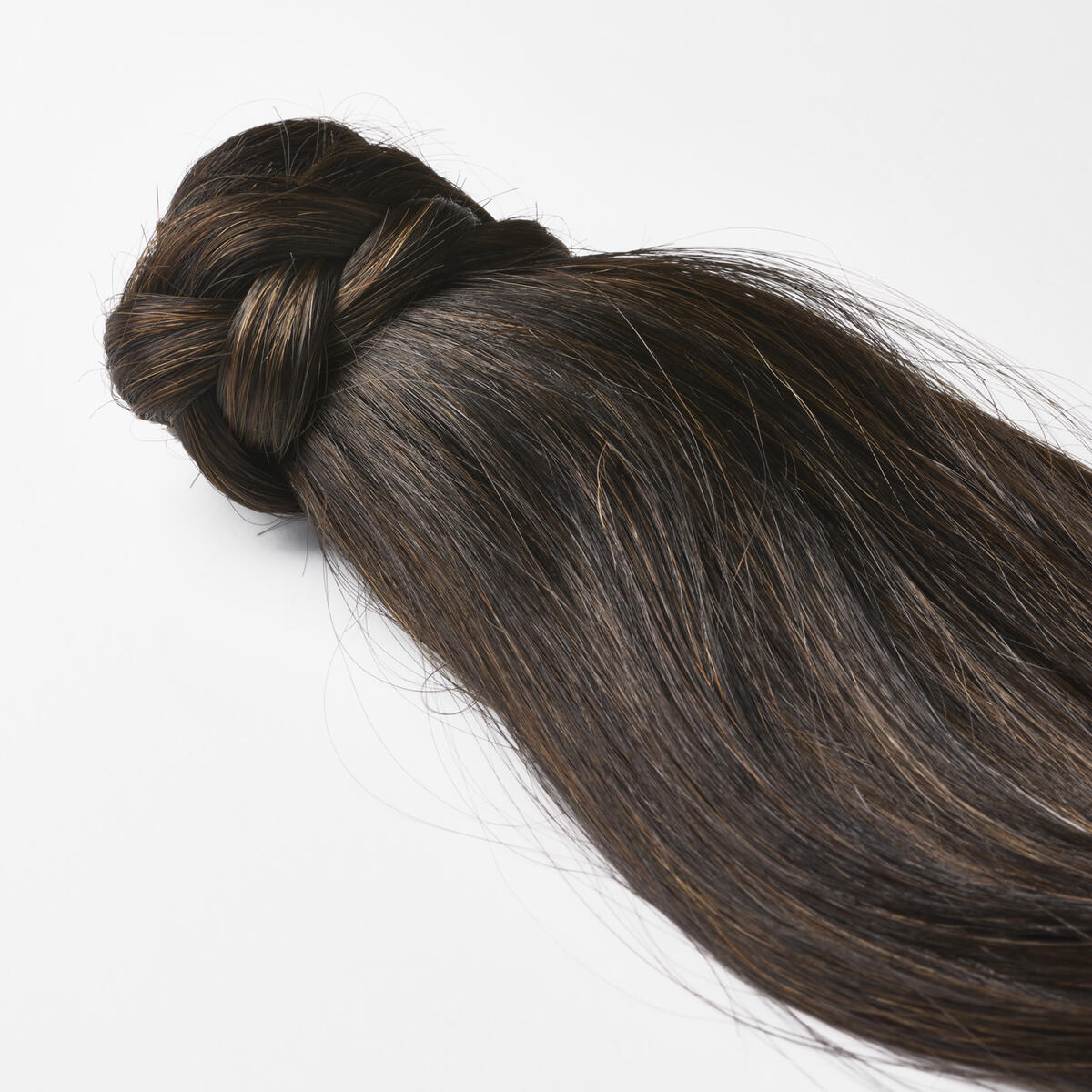Clip-in Ponytail Made of real hair C2.0/2.3 Deep Brown Caramel ColorMelt 50 cm