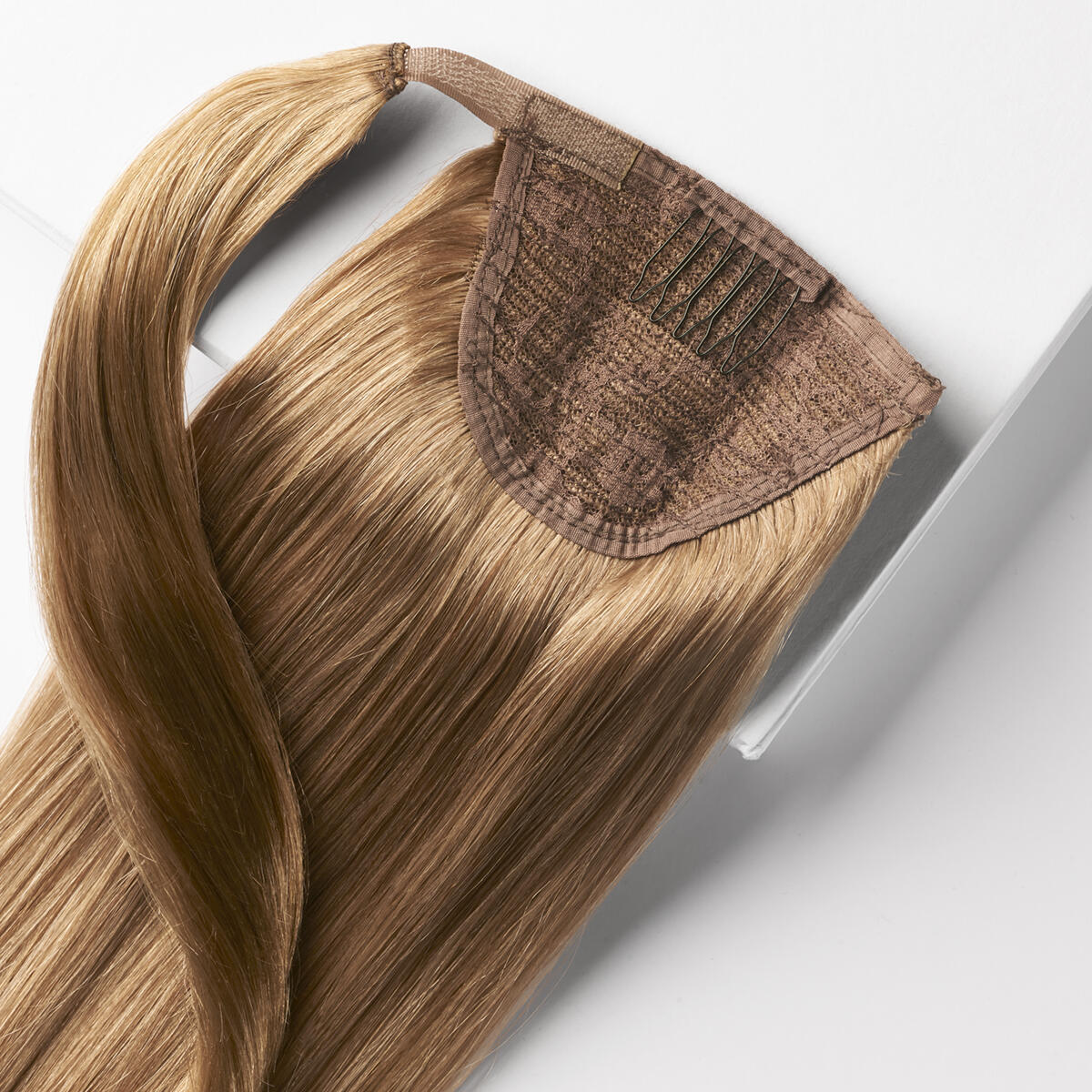 Clip-in Ponytail Ponytail made of real hair 7.3 Cendre Ash 40 cm