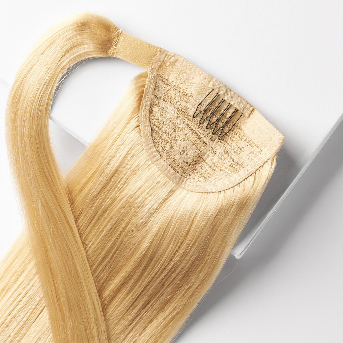 Clip-in Ponytail Ponytail made of real hair 8.3 Honey Blonde 50 cm