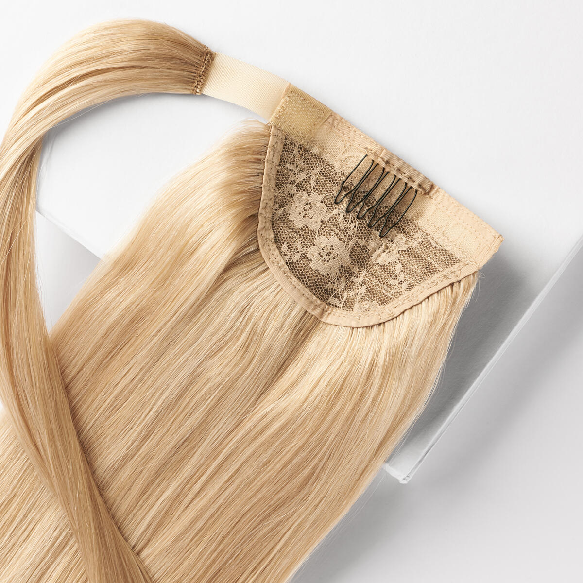 Clip-in Ponytail Ponytail made of real hair M7.8/10.8 Light Golden Mix 40 cm