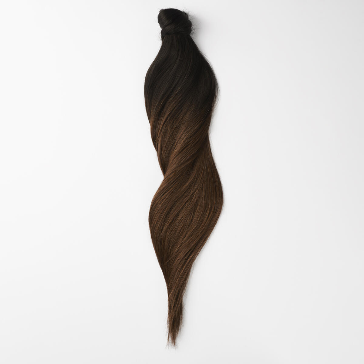 Clip-in Ponytail Ponytail made of real hair O1.2/2.0 Black Brown Ombre 50 cm