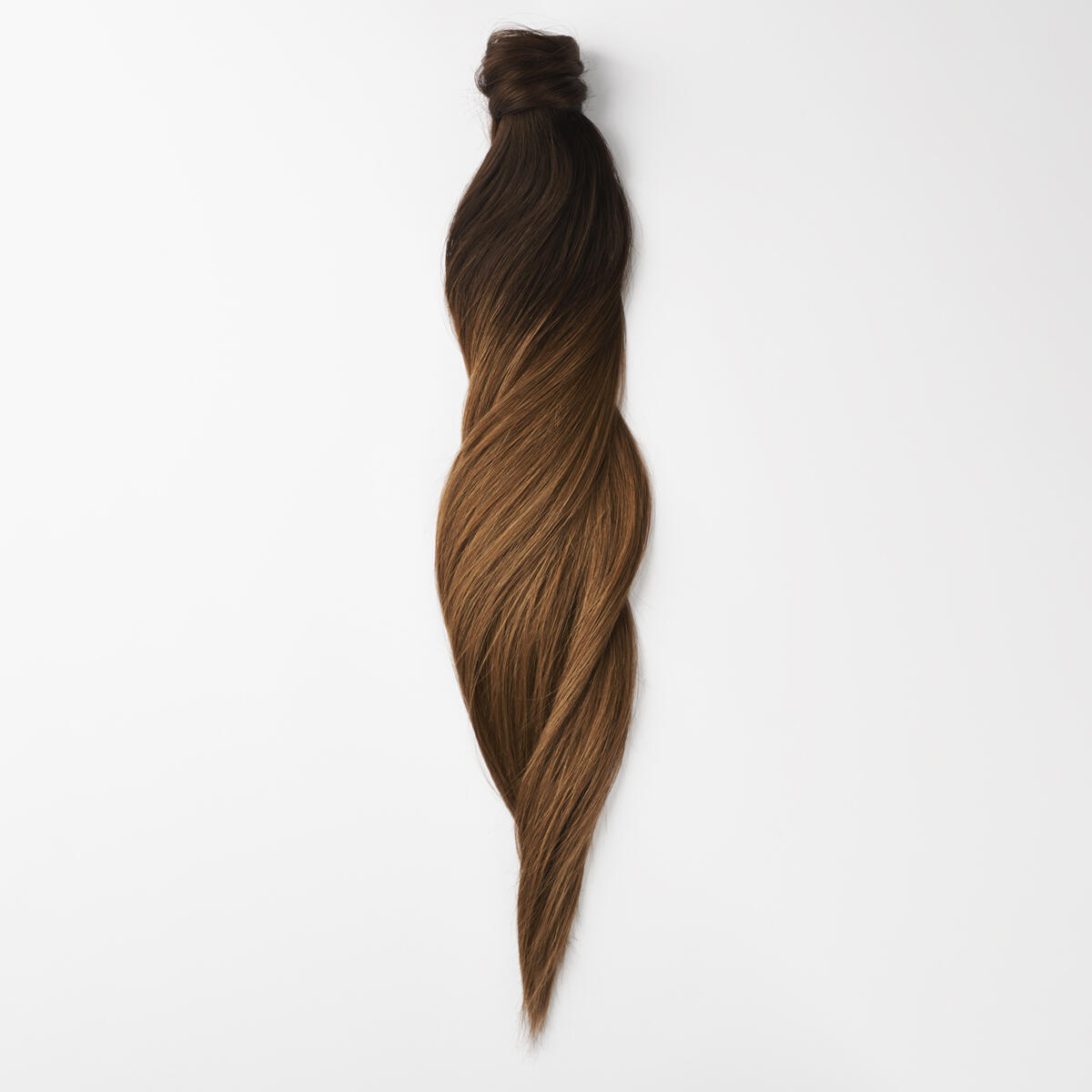 Clip-in Ponytail Ponytail made of real hair O2.3/5.0 Chocolate Brown Ombre 50 cm