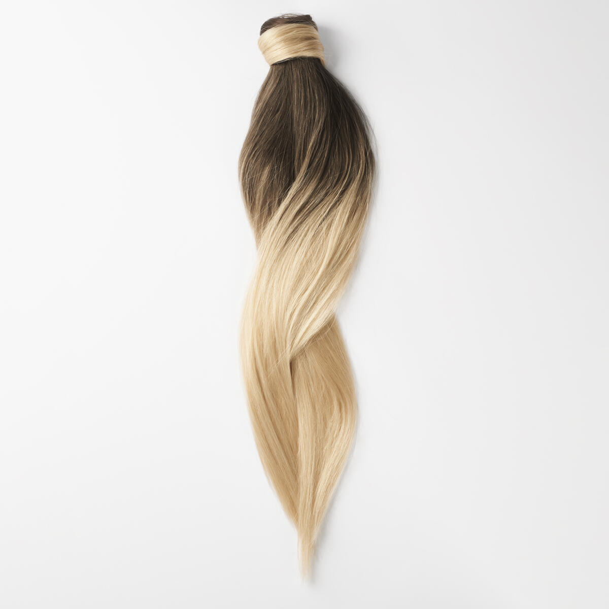 Clip-in Ponytail Ponytail made of real hair O2.6/8.0 Dark Ash Blond Ombre 50 cm