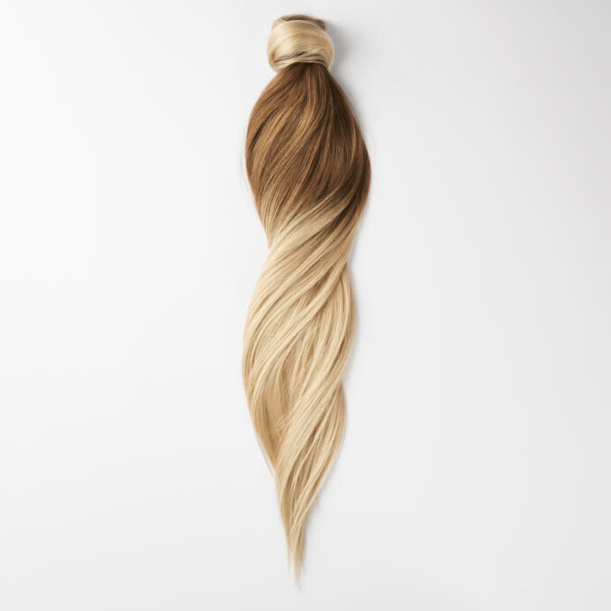 Clip-in Ponytail Ponytail made of real hair O5.1/10.8 Medium Ash Blond Ombre 40 cm