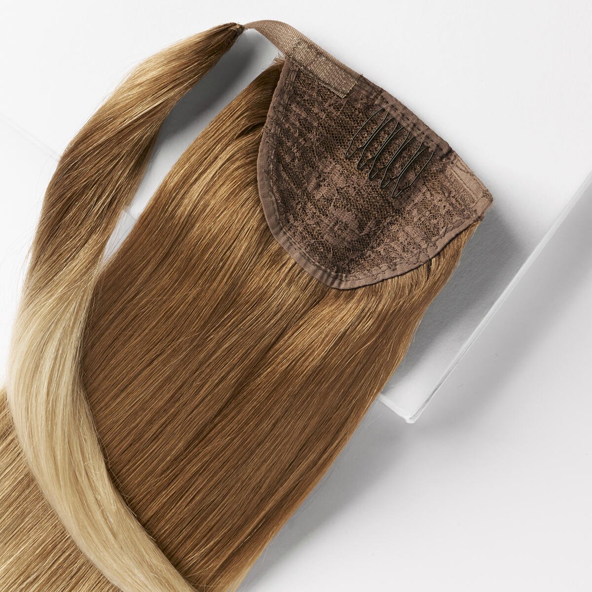 Clip-in Ponytail O5.1/10.8 Medium Ash Blond Ombre 50 cm