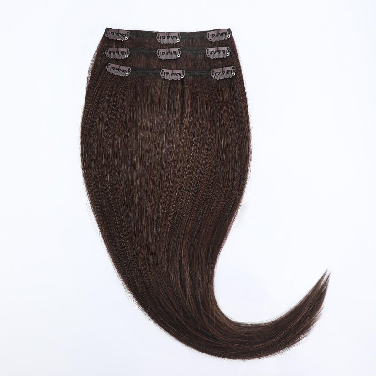 Clip-on set 3 pieces 2.3 Chocolate Brown 30 cm