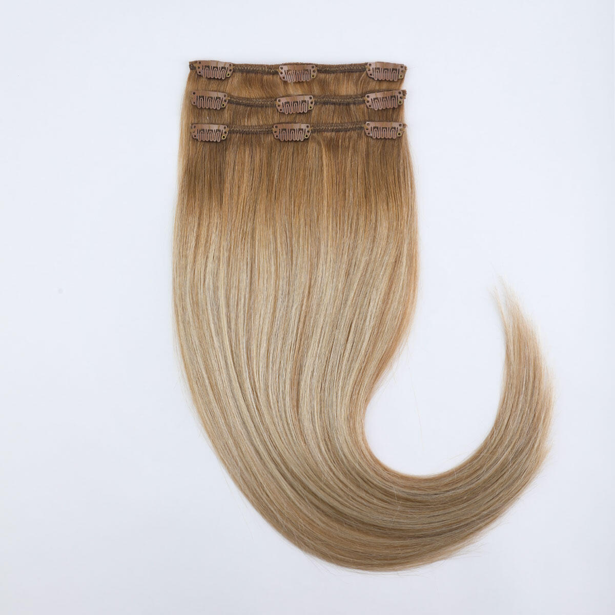 Clip-in set 3 pieces B5.3/8.0 Champagne Blonde Balayage 40 cm