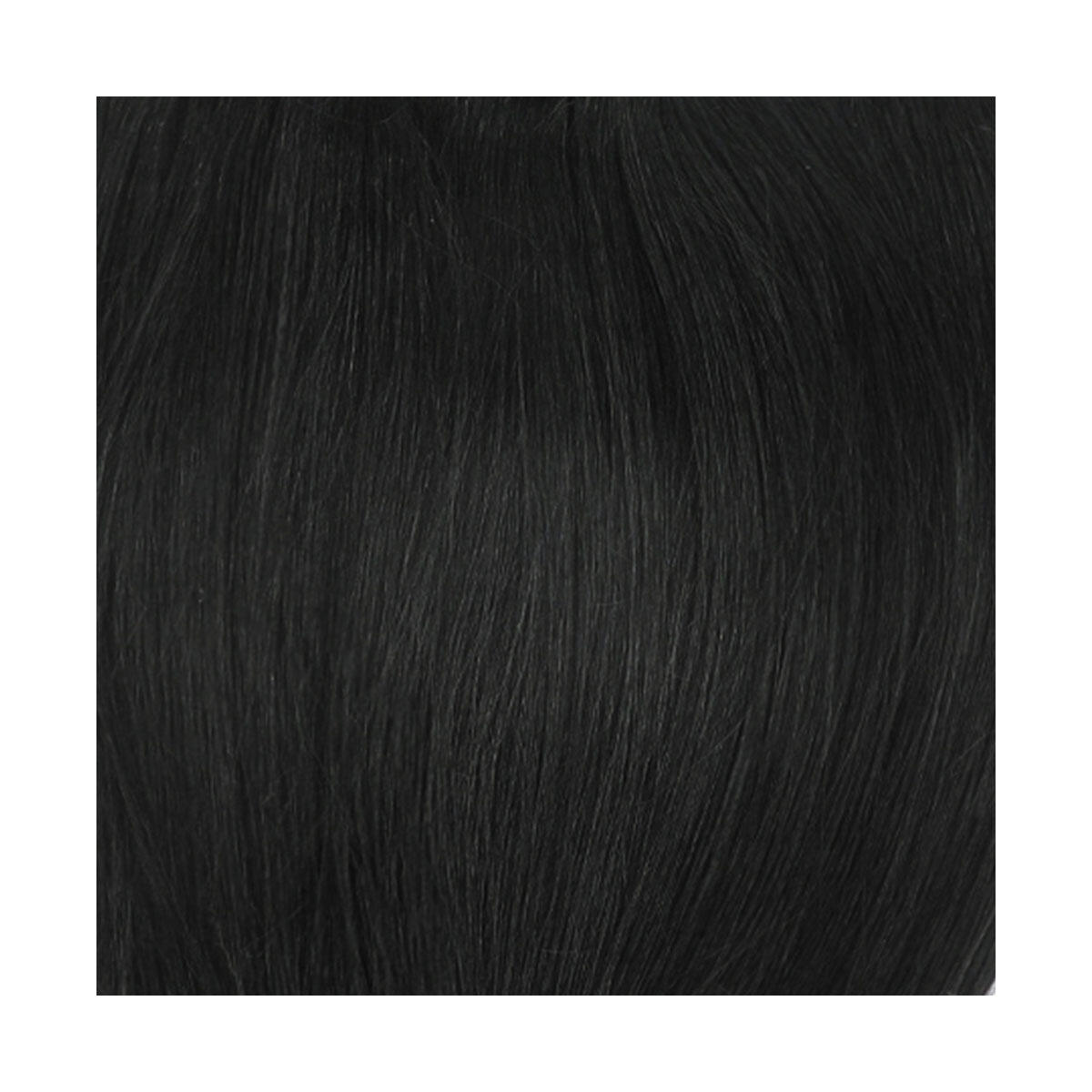 Clip-in Ponytail Ponytail made of real hair 1.0 Black 40 cm