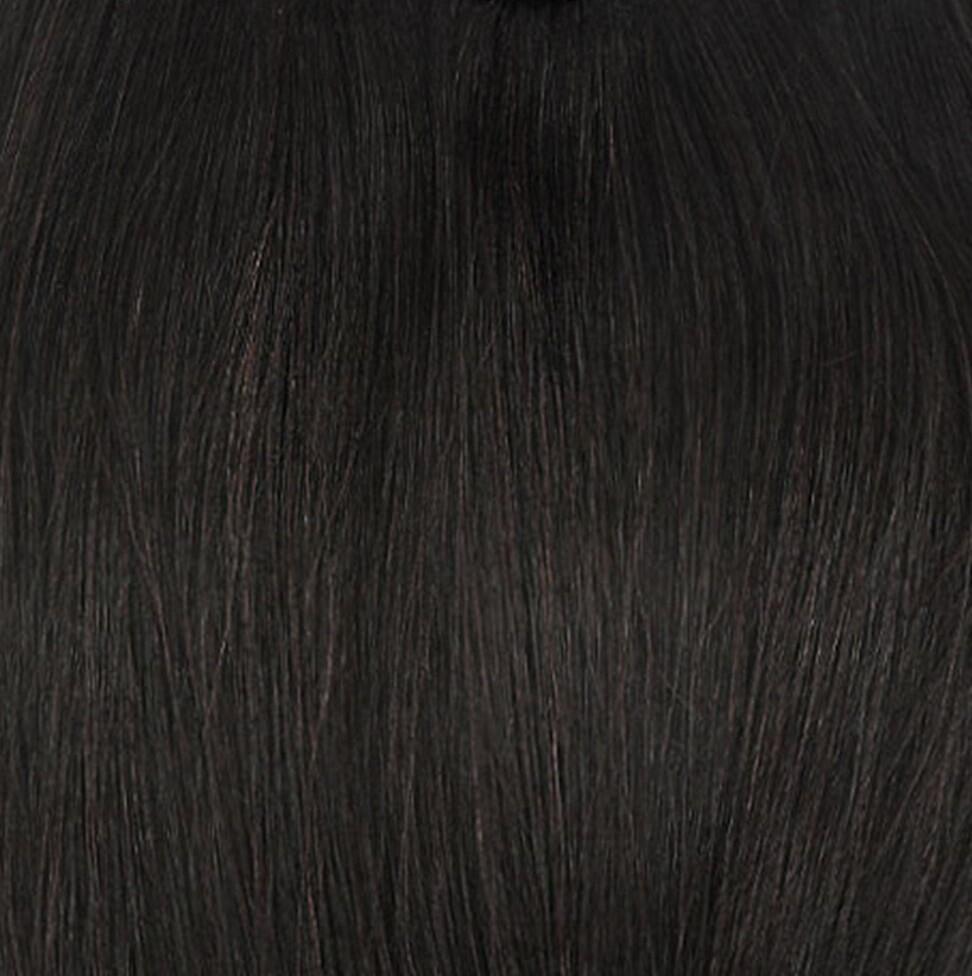 Sleek Clip-in Ponytail Made of real hair 1.2 Black Brown 30 cm