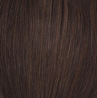 Lace Wig Made of real hair 2.3 Chocolate Brown 55 cm