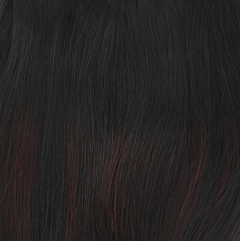 Clip-on set 7 pieces B1.0/6.12 Cherry Infused Black Balayage 40 cm