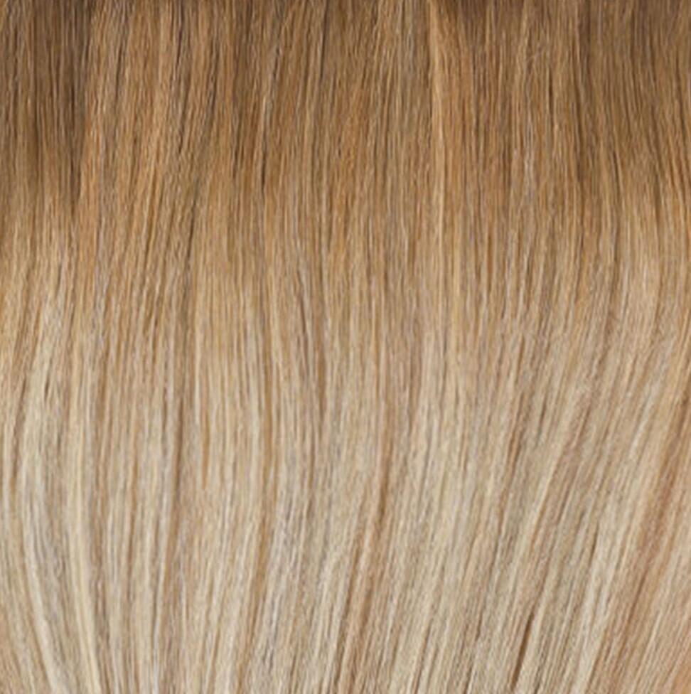 Clip-in Ponytail Made of real hair B5.3/8.0 Champagne Blonde Balayage 40 cm