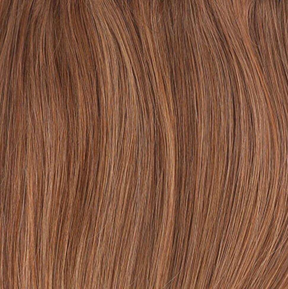 Clip-in Ponytail Ponytail made of real hair C6.7/6.3 Sunset Red ColorMelt 50 cm
