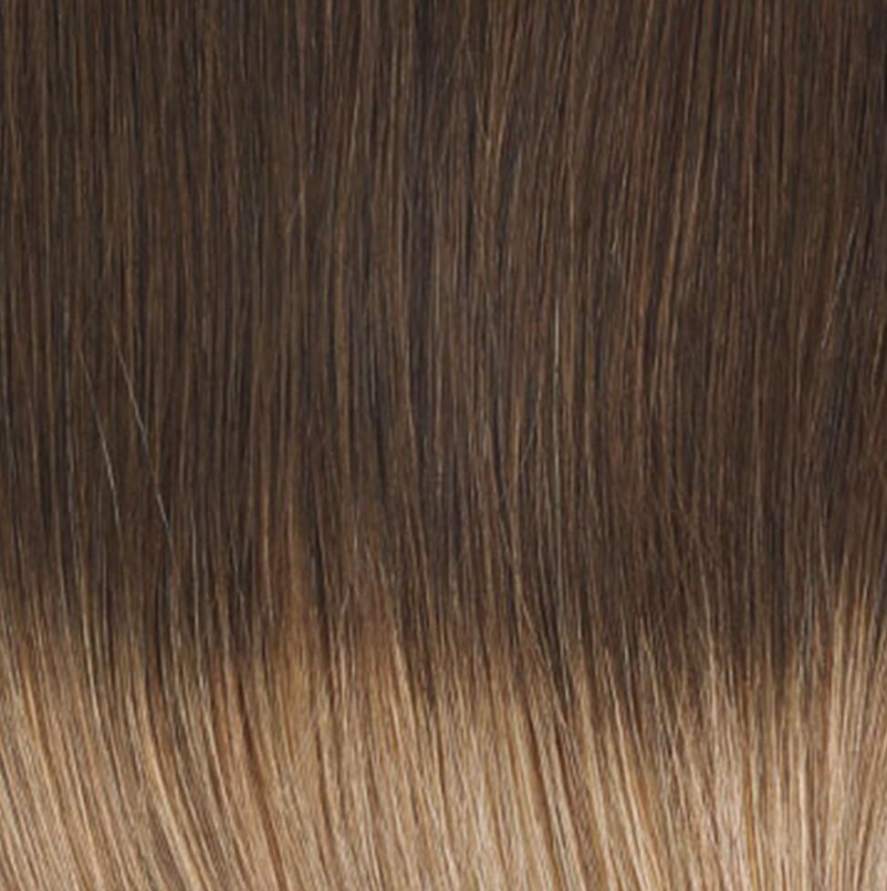 Nail Hair Premium O2.2/7.3 Brown Ash Ombre 50 cm